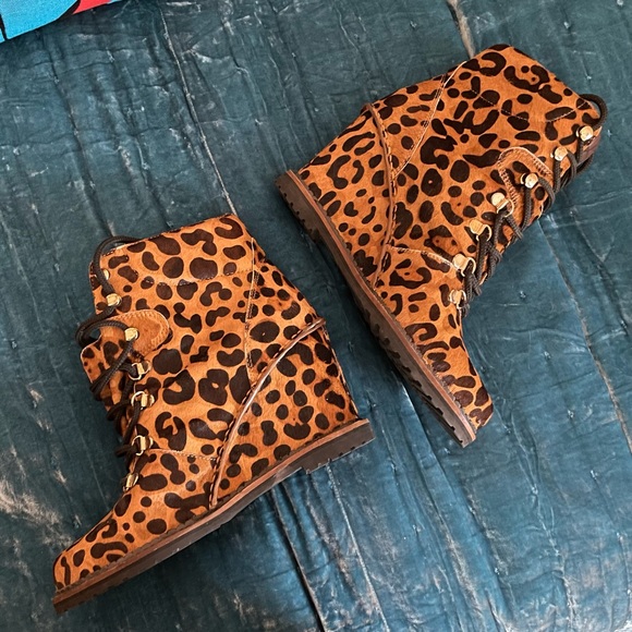 Vintage Dianne Von Furstenburg Wedge Boots - Picture 3 of 4